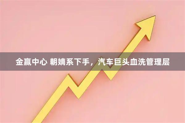 金赢中心 朝嫡系下手，汽车巨头血洗管理层