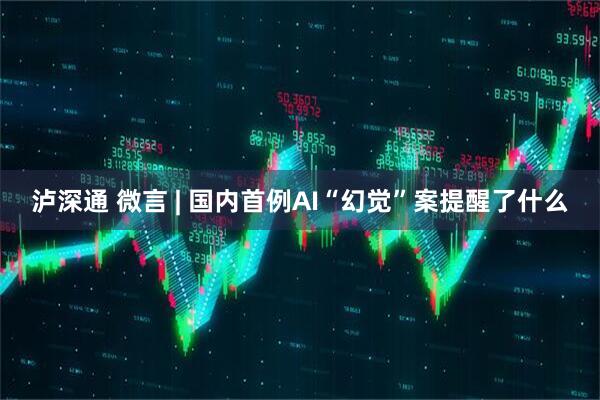 泸深通 微言 | 国内首例AI“幻觉”案提醒了什么